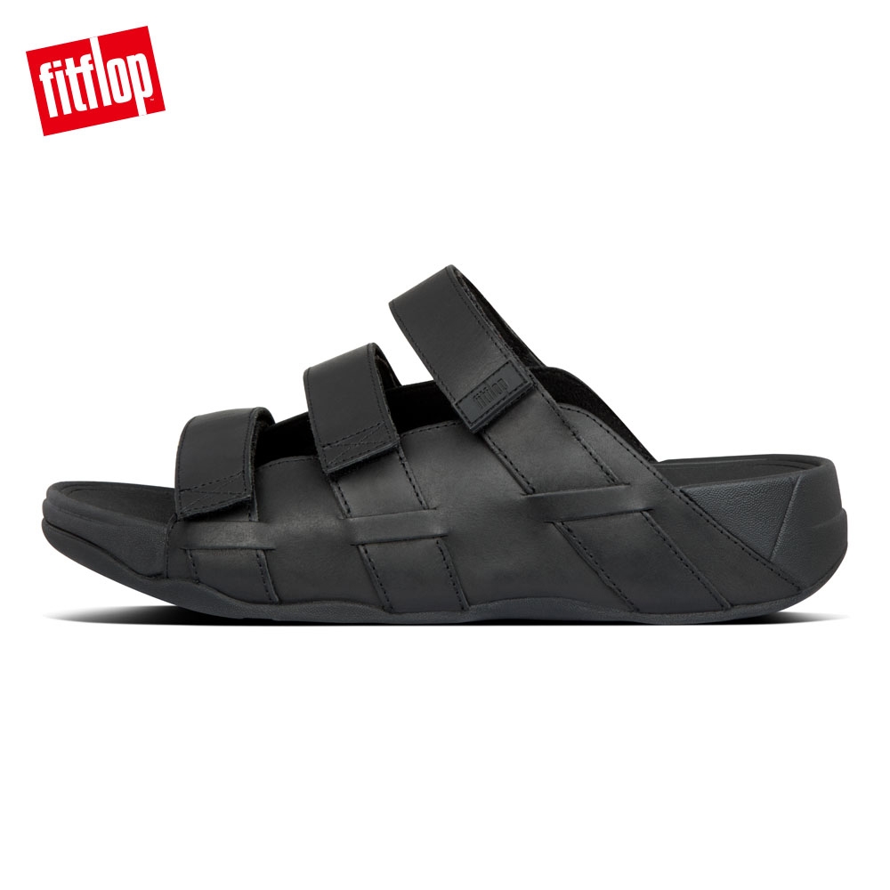 FitFlop ETHAN SLIDES 可調整式魔鬼氈涼鞋 靚黑色