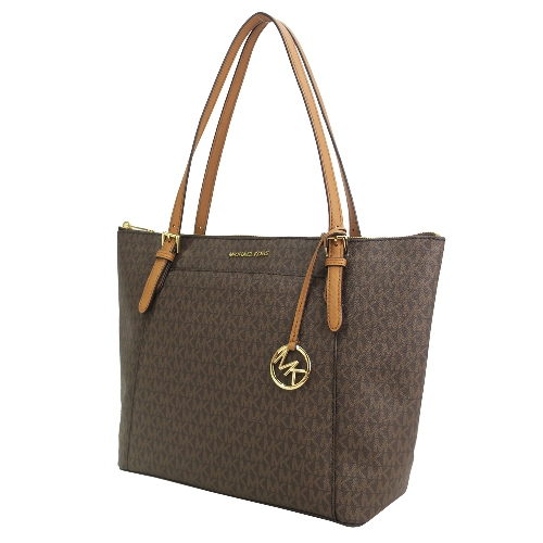 MICHAEL KORS CIARA滿版防刮托特包-咖棕