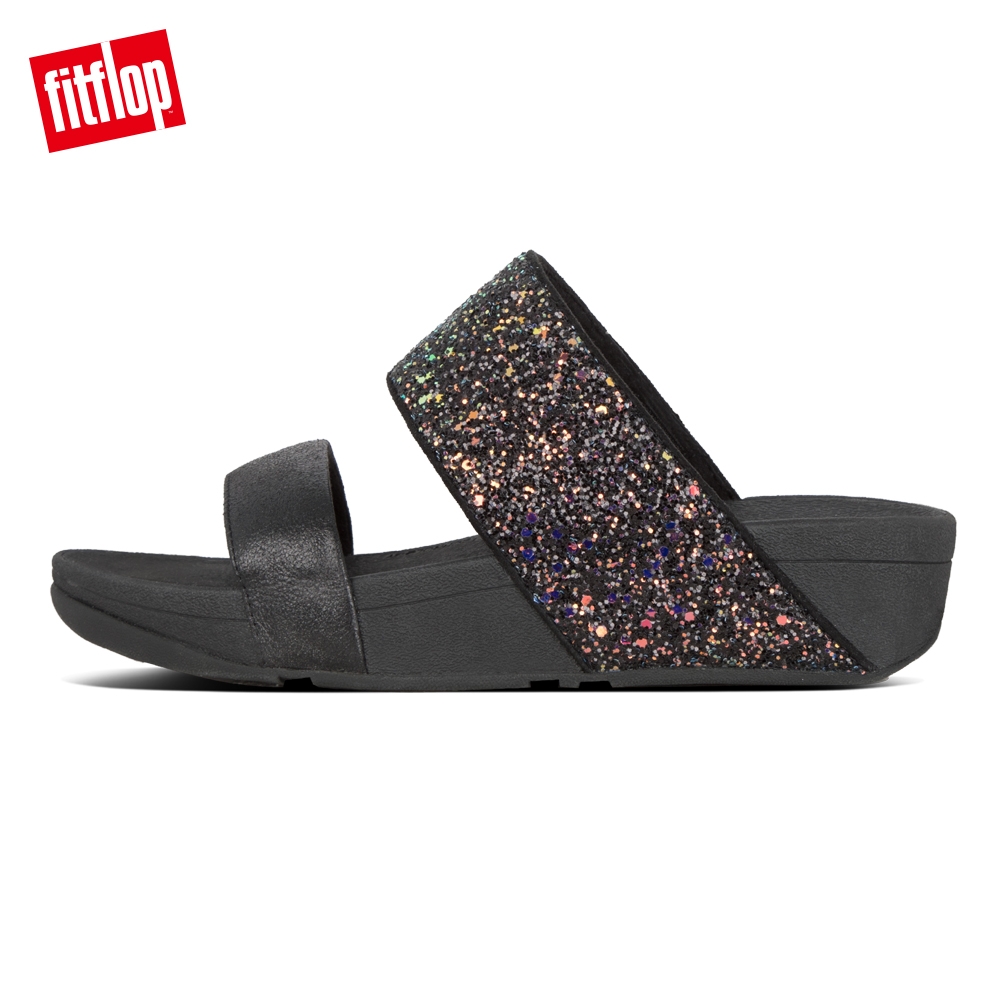 FitFlop ROSA GLITTER SLIDES 黑色