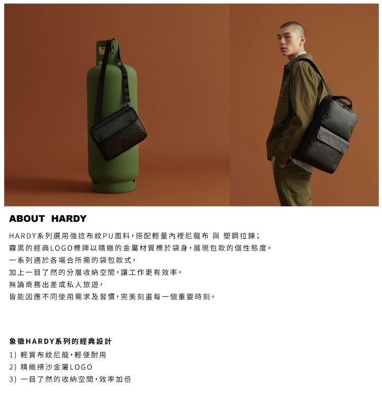 PORTER - 菁英姿態HARDY時尚型格後背包 - 黑