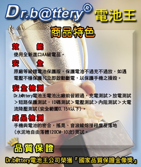 Dr.battery 電池王 for DMW-BLE9 高容量鋰電池