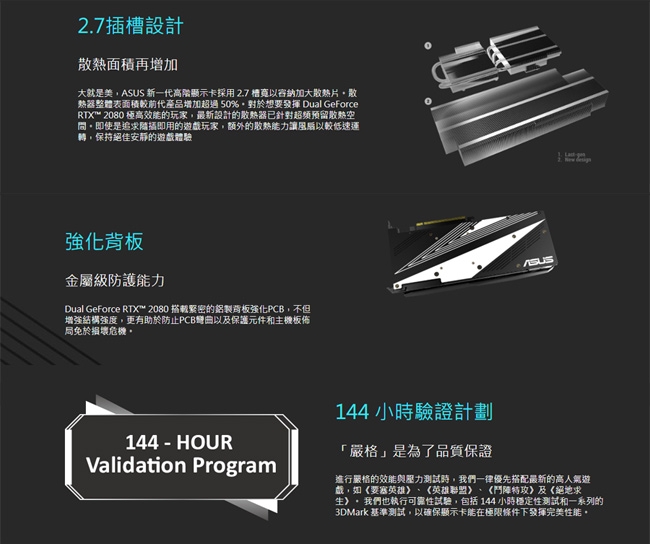 (無卡分期12期)華碩DUAL-RTX2080-8G顯示卡