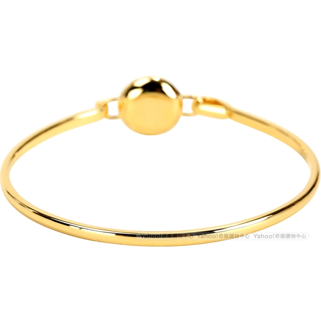 MARC JACOBS MJ Logo Disc Hinge 字母琺瑯圓盤手環(粉色)