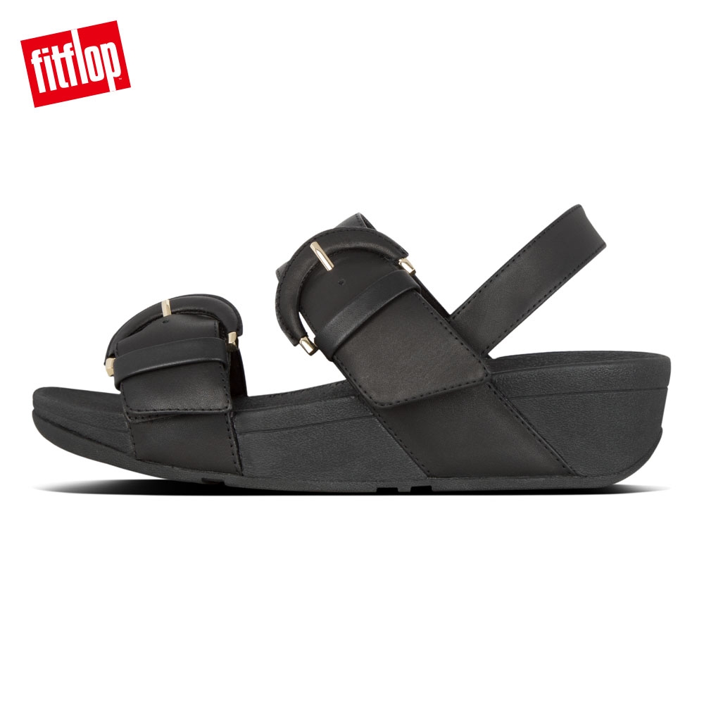 FitFlop AMALITA BUCKLE BACK STRAP SANDALS 黑