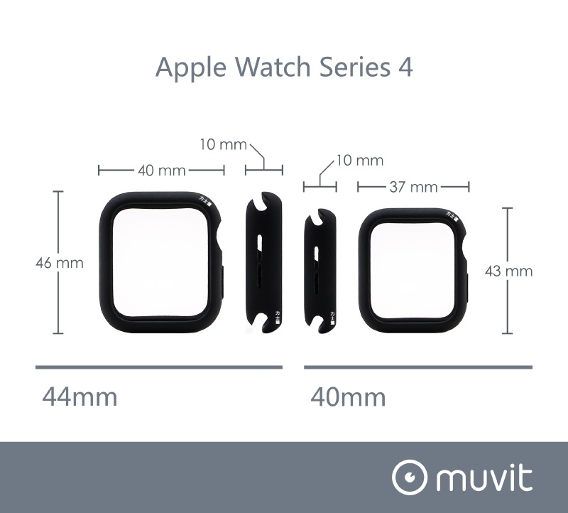 MUVIT Apple Watch Series4 (44mm) 耐衝擊保護殼●軍綠色