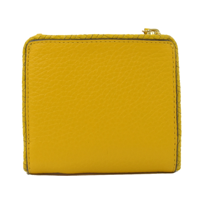 TORY BURCH TAYLOR 立體LOGO零錢短夾(黃)