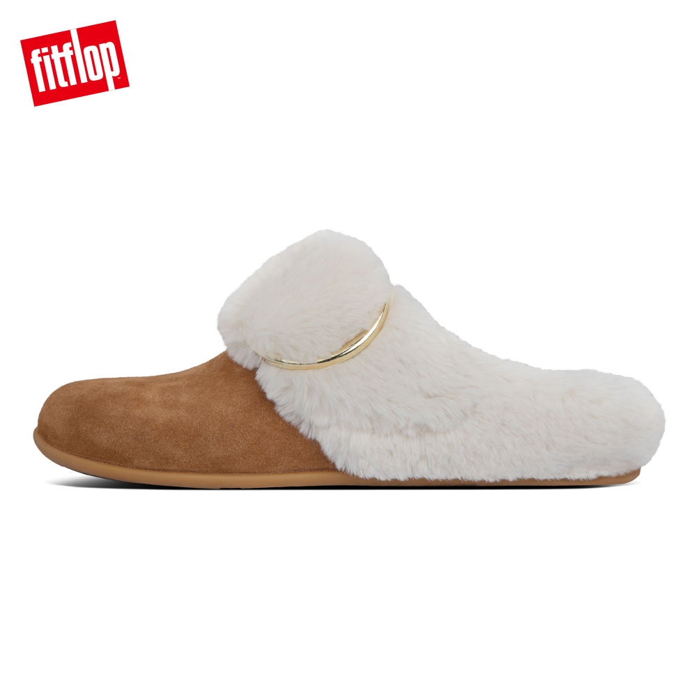 FitFlop TILDA BUCKLE SLIPPERS 便鞋 淺褐色