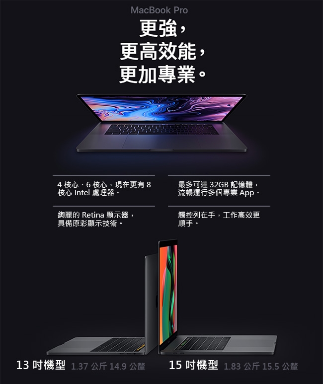 (無卡分期12期)Apple MacBook Pro 15吋/i9/16G/512G銀組合