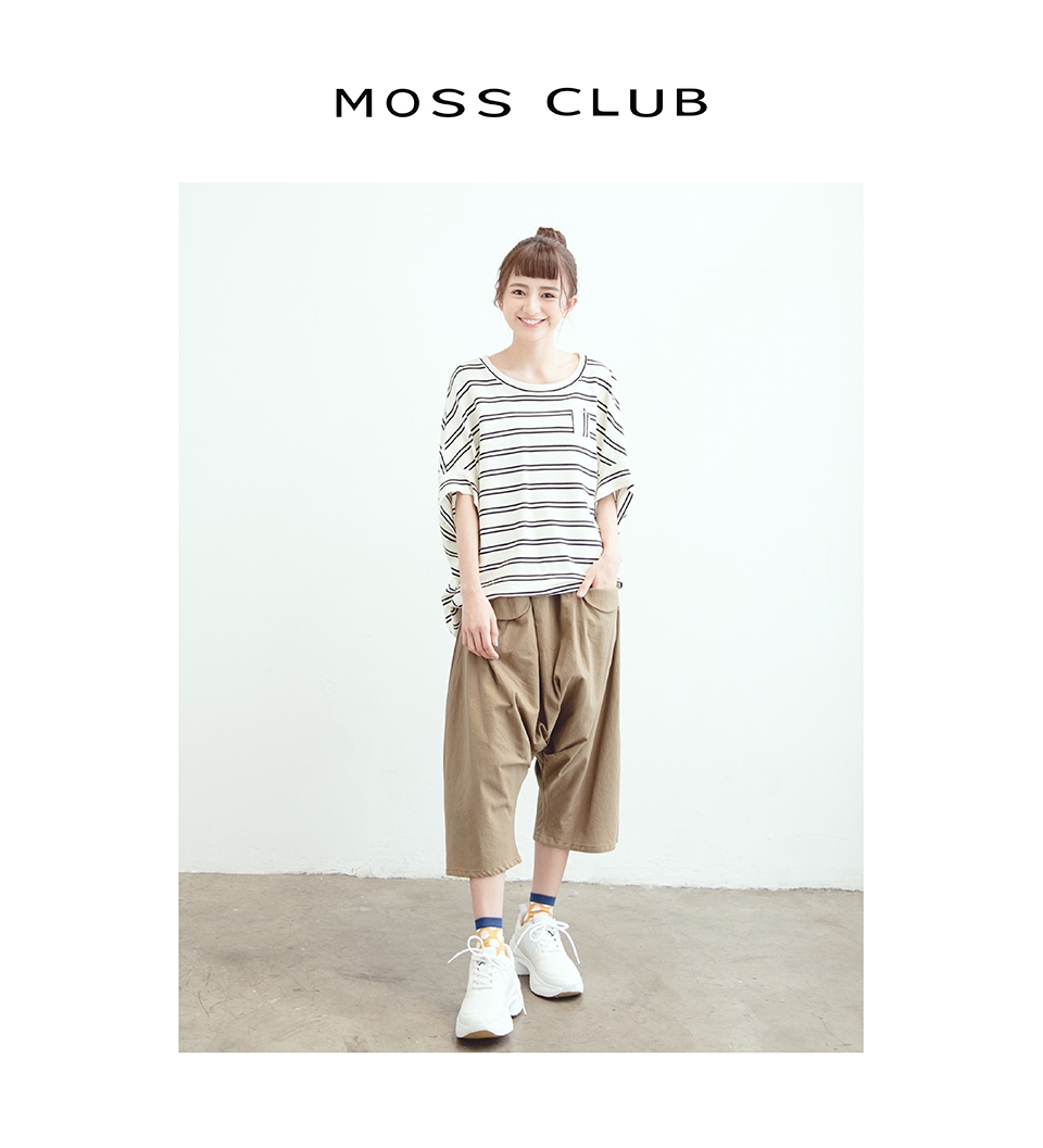 【MOSS CLUB】低檔鬆緊休閒-八分褲(三色)