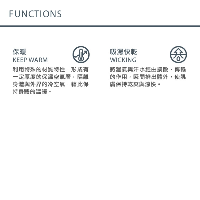 【hilltop山頂鳥】男款TORAY保暖吸濕快乾衛生褲H57M48藍灰