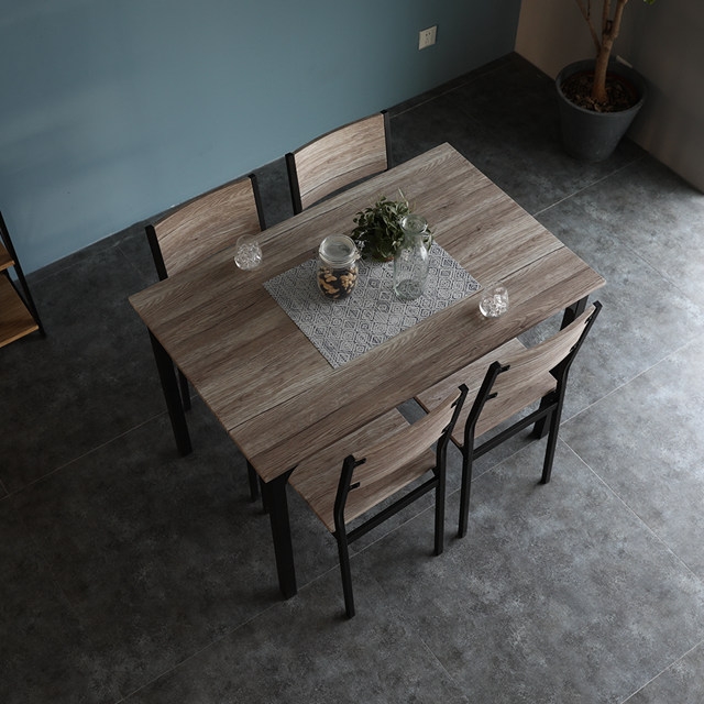 obis Bluta四人餐桌椅組(一桌四椅，DIY商品)