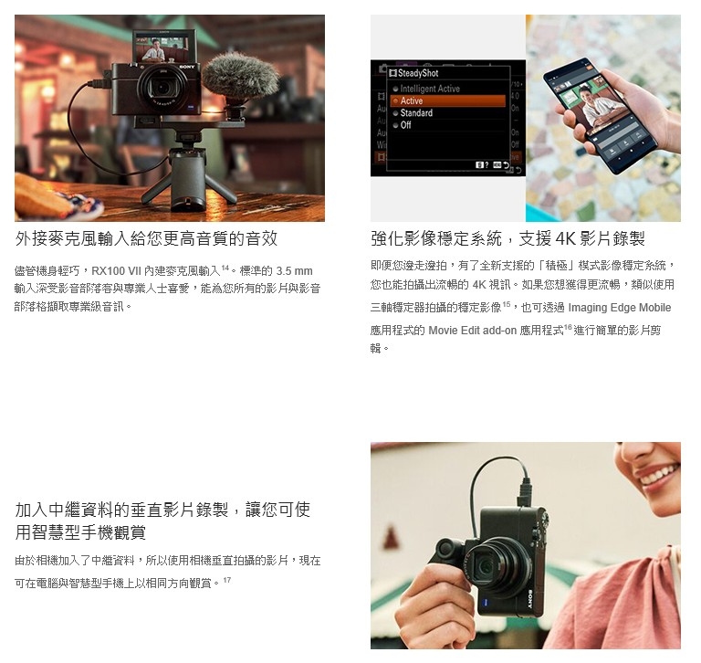 SONY數位相機 DSC-RX100M7G(手持握把組)(公司貨)
