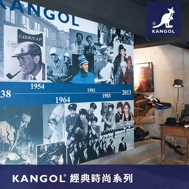 KANGOL 韓版玩色系列-帆布斜背水桶包-棗紅AKG1214