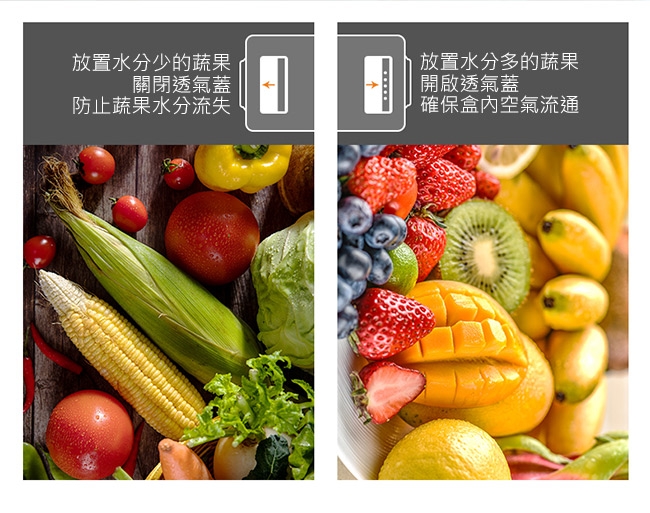 YOUFONE 廚房冰箱透明蔬果收纳瀝水保鮮盒兩件組31.5x16.3x14.5
