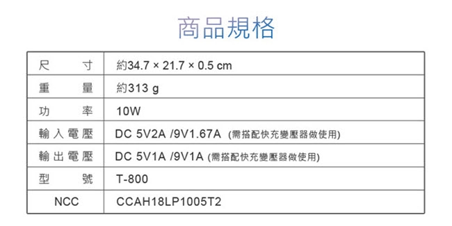 IS愛思 Qi-M03 10W快充Qi無線充電滑鼠墊