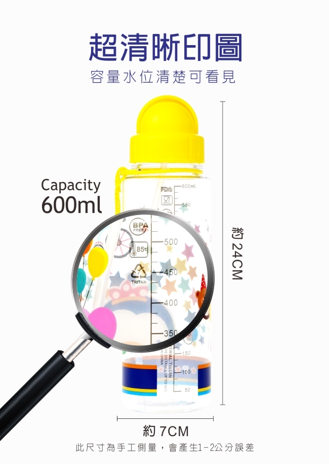 Tritan水壺-環遊世界600ml