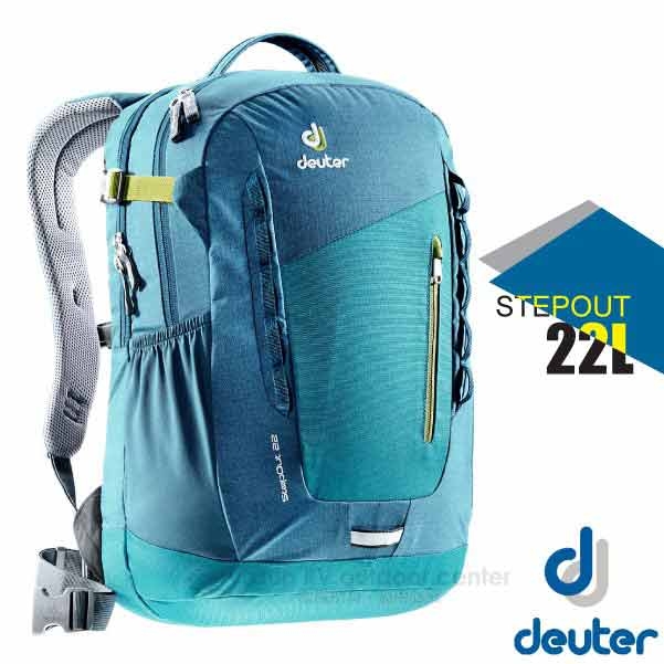 Deuter StepOut 22L 城市型休閒旅遊背包_綠/藍綠