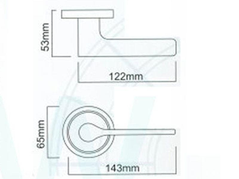 LS-700-1 SN LS-700-1 DBK 水平鎖51mm 把手鎖