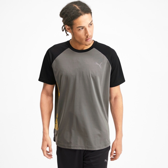 PUMA-男性訓練系列Collective短袖T恤-石城灰-歐規