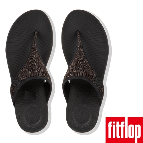 FitFlop UBERKNIT夾腳涼鞋黑色