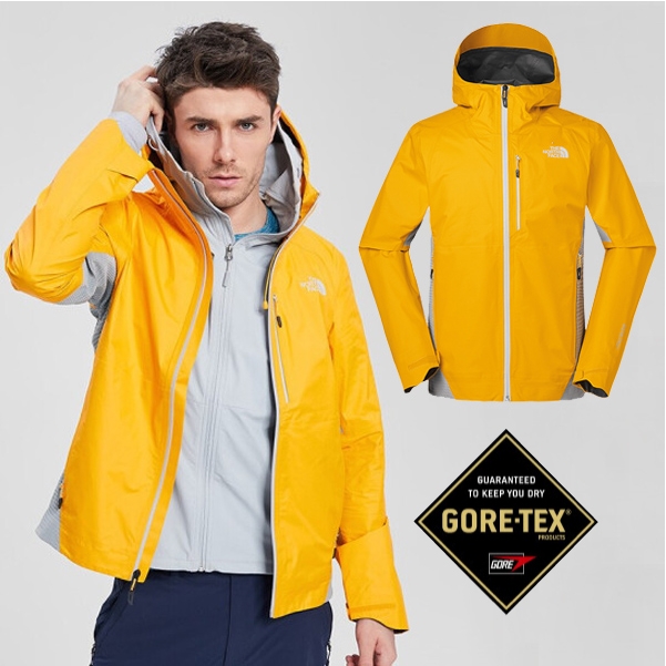 The North Face 男新款GORE-TEX 防水透氣耐磨可調節連帽外套_橙N 