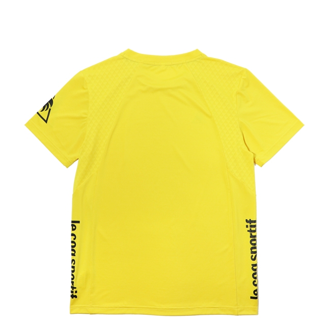 le coq sportif 法國公雞牌基礎透氣吸濕排汗短袖T恤 男-黃