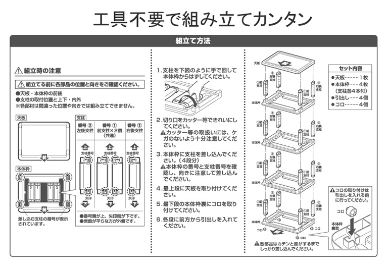 日本JEJ SiiS系列 4層寬版抽屜櫃