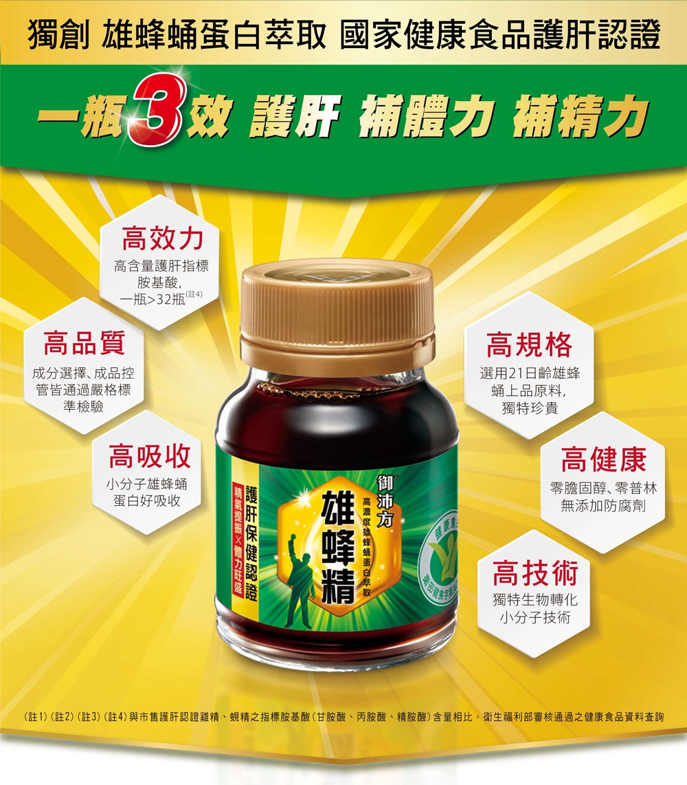 維他露御沛方 雄蜂精x24瓶熱銷組