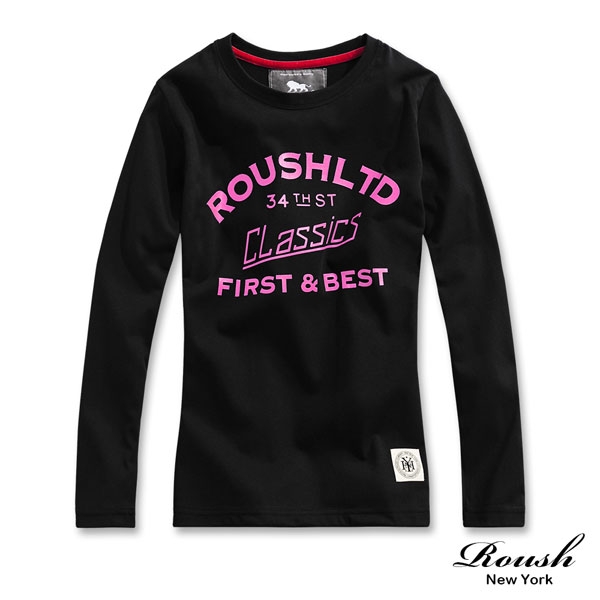 Roush 女生Classic美式柔棉長TEE(3色)