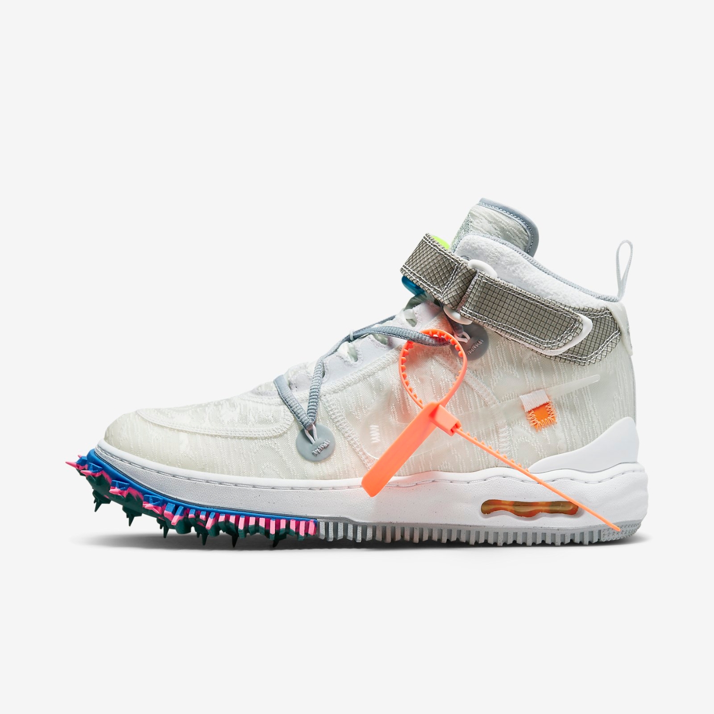 Nike Air Force 1 Mid 中筒男鞋女鞋AF1 Off-White 聯名款白DO6290-100