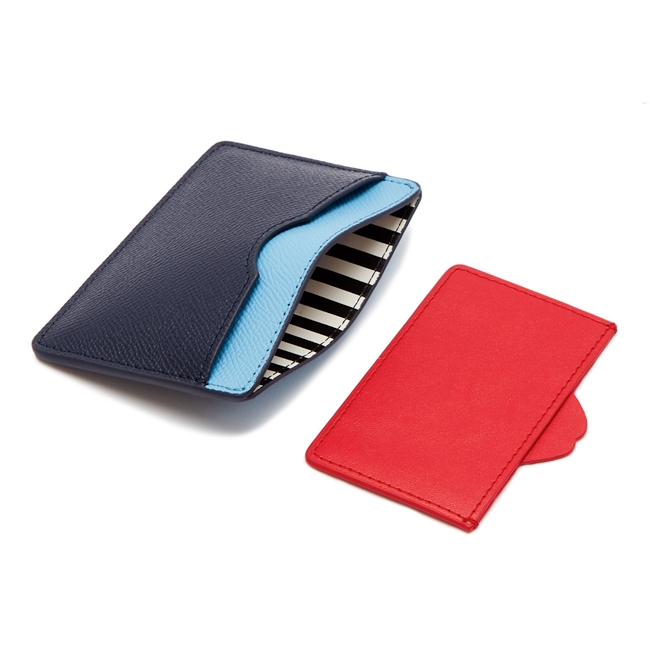 LULU GUINNESS CATE 卡片夾 (海軍藍)