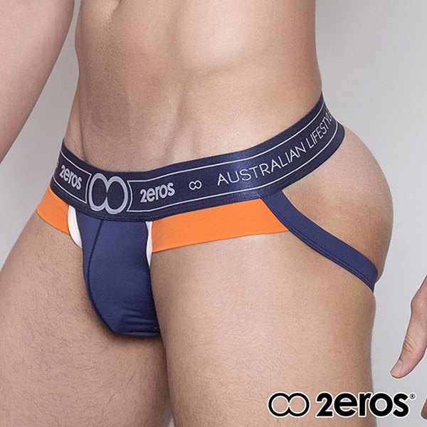 2EROS 冷冽系列-超彈性透氣型男後空褲(海藍色)