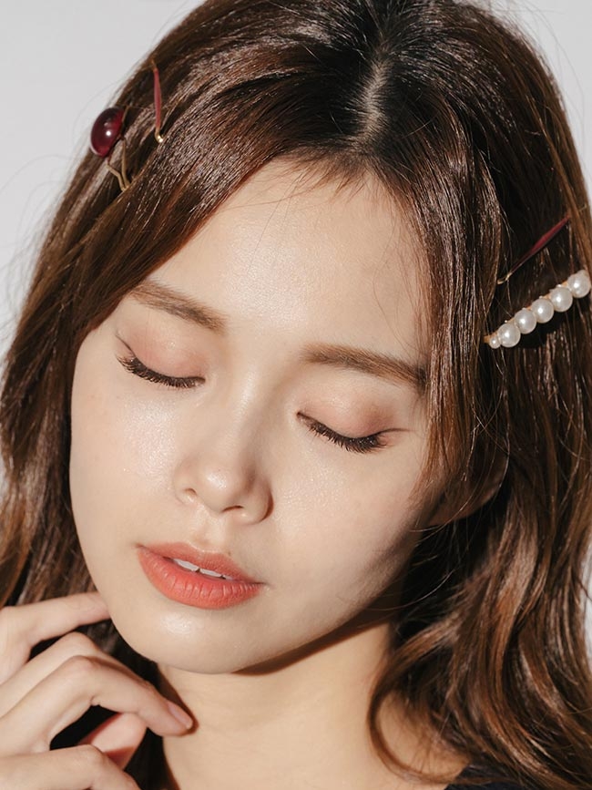 H:CONNECT 韓國品牌 配件 -復古配色珍珠髮夾組-金
