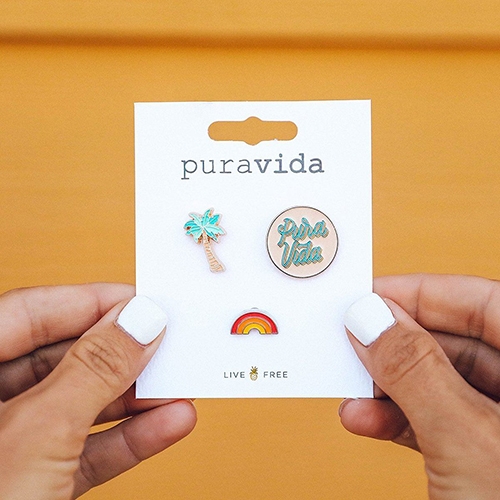 Pura Vida 美國手工 PURA VIDA胸針組