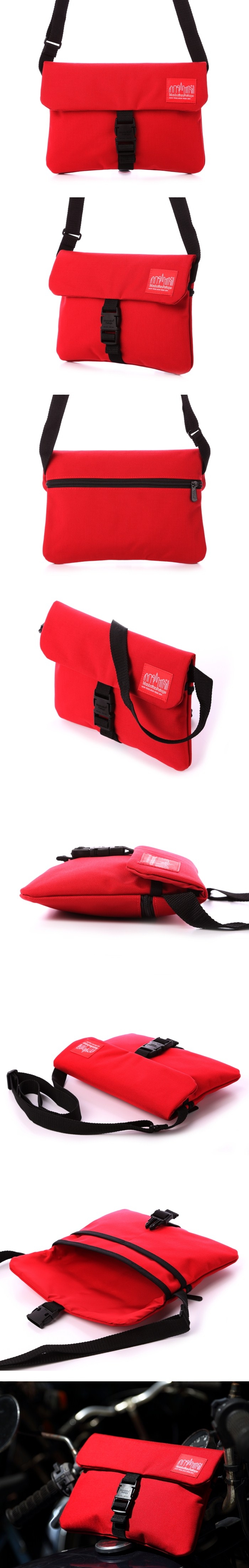 美國Manhattan Portage。瓊斯肩背包MP1090-RED(紅)