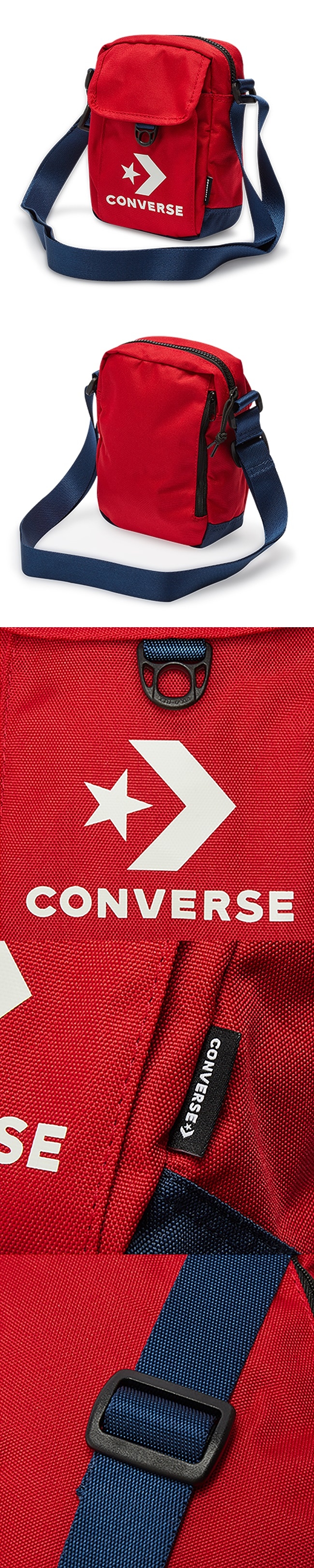 CONVERSE 經典側背包 紅 10008299-A02