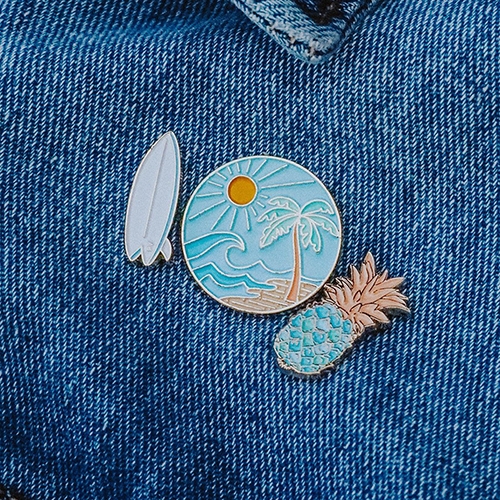 Pura Vida 美國手工 SURF CHECK PIN SET衝浪胸針組