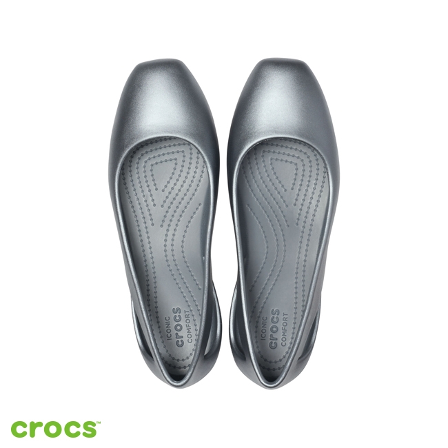 Crocs 卡駱馳 (女鞋) 思瓏珠光女士平底鞋 205946-0GD