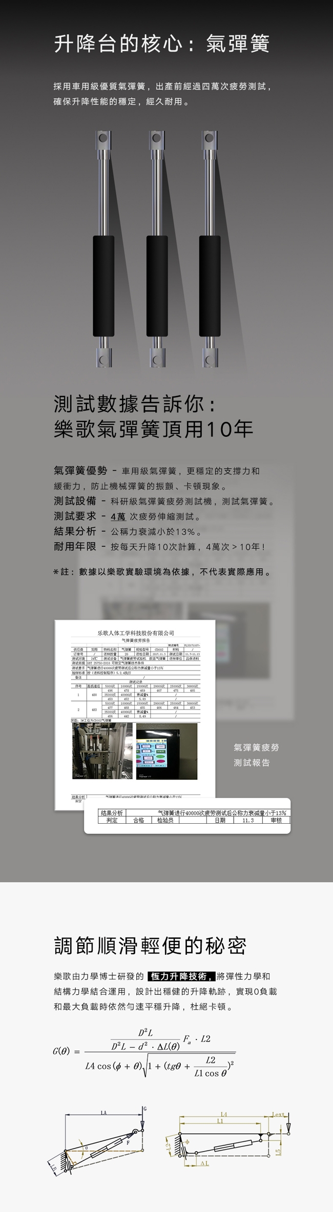 樂歌Loctek 人體工學 坐立交替工作台 M9S雅黑