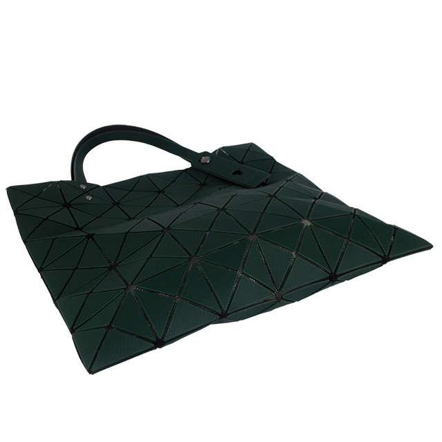 ISSEY MIYAKE 三宅一生BAOBAO斜面壓印方格6x6手提包(綠)