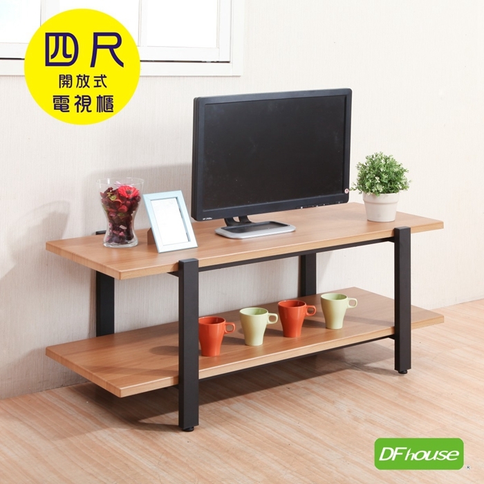 DFhouse華麗絲工業風4尺電視櫃 120*50.5*49