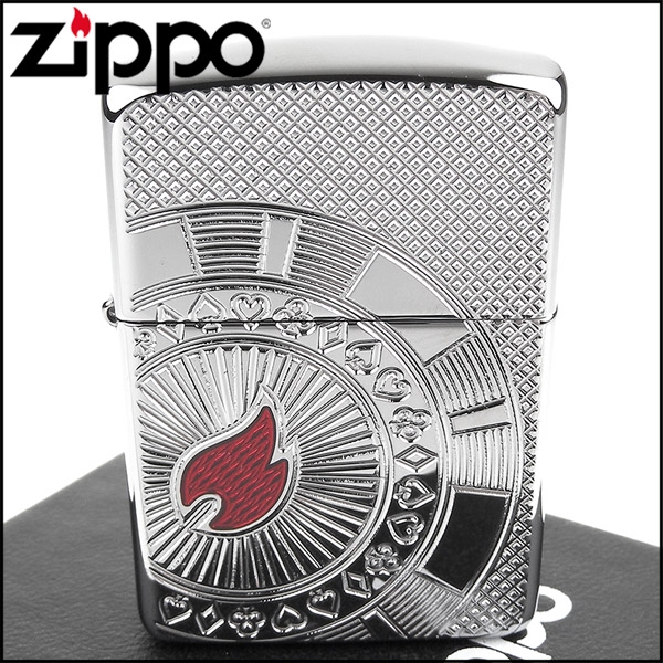 ZIPPO 美系~Poker Chip-撲克籌碼深刻圖案打火機(ARMOR裝甲)