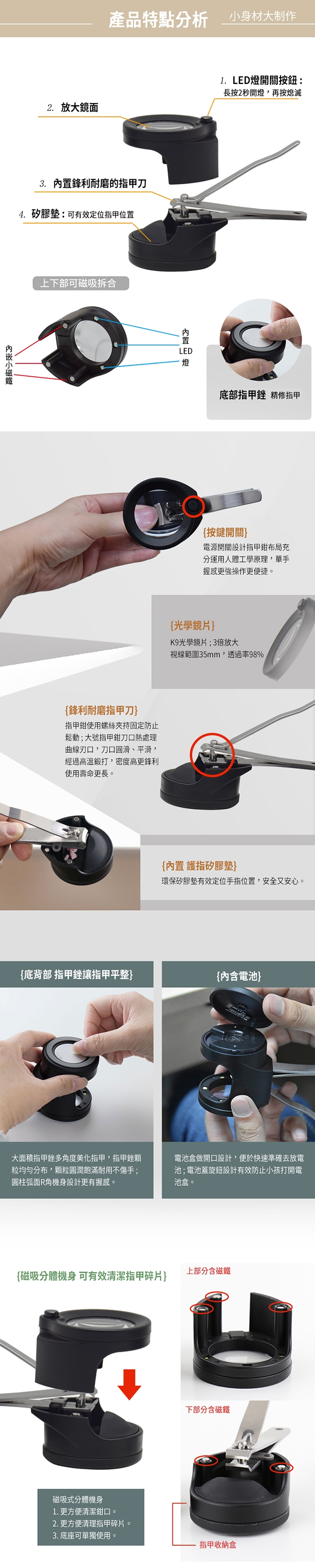 Smolia Nail 日本品牌LED放大鏡指甲剪
