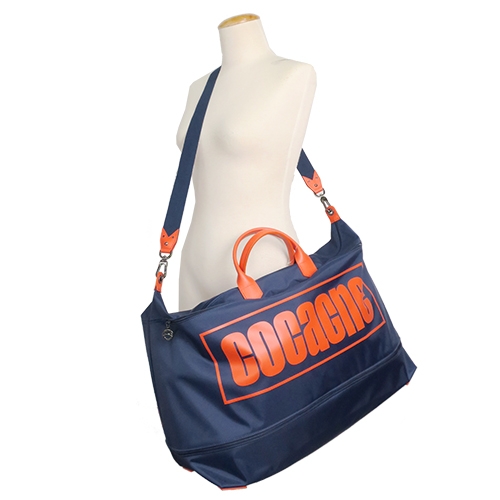 LONGCHAMP COCAGNE字母延展夾層手提/斜背旅行袋(海軍藍)