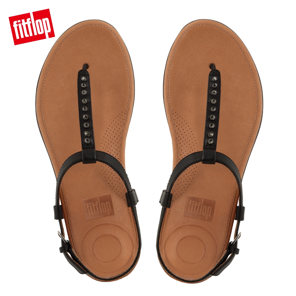 FitFlop TIA TOE-THONG SANDALS CRYSTAL 黑色