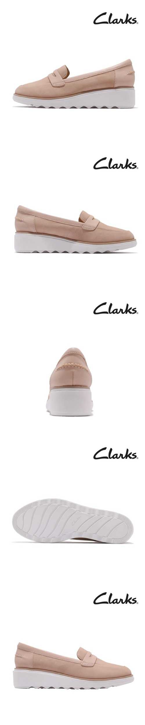 Clarks 休閒鞋 Sharon Ranch 厚底 真皮 女鞋