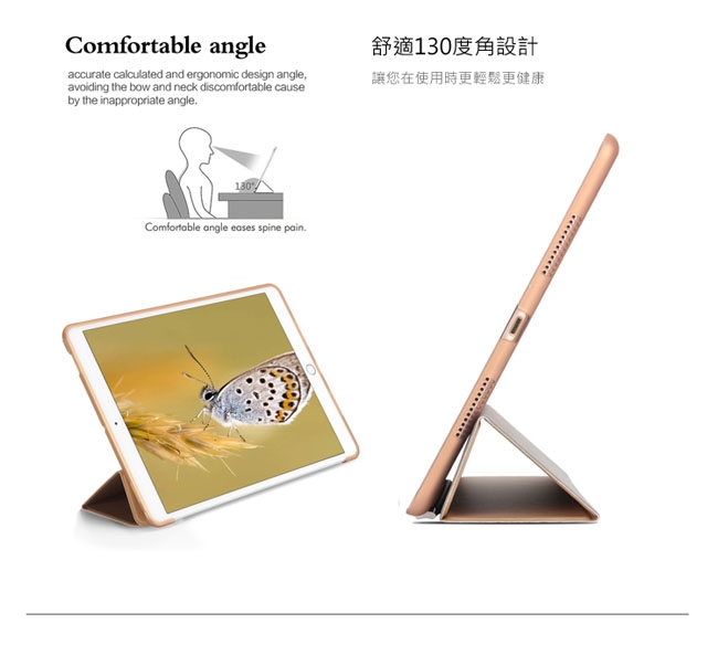 Apple iPad Air3 2019 10.5吋三折軟殼折疊保護皮套