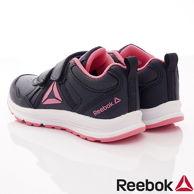 Reebok頂級童鞋 雙絆帶輕量運動鞋款 EI722黑粉(中小童段)