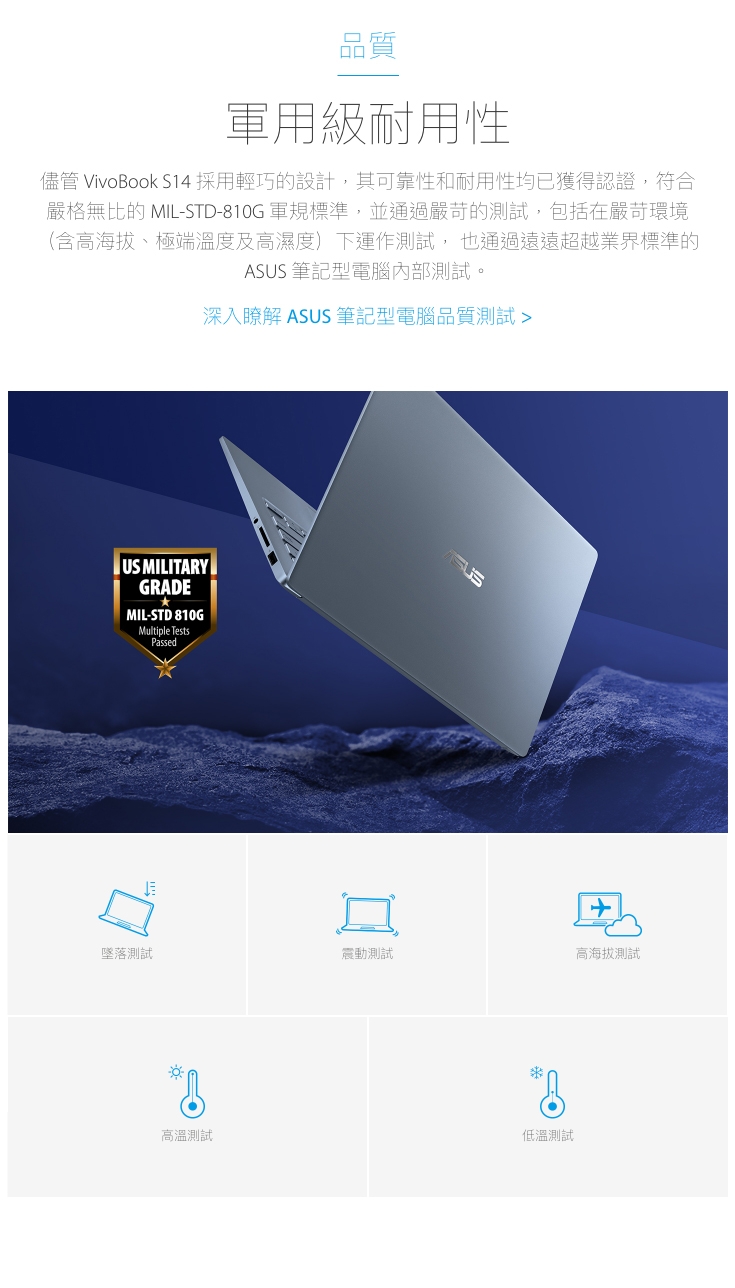 ASUS S403FA 14吋窄邊框筆電(i5-8265U/8G/512G/冰河藍)