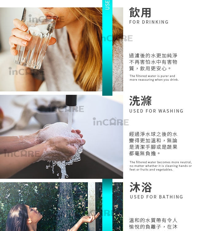 【Incare】礦石除氯淨水球補充包(4包入)